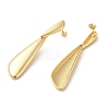 Real 18K Gold Plated Brass Dangle Stud Earrings EJEW-G382-20B-G-2