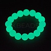 Synthetic Luminous Stone Beaded Stretch Bracelet BJEW-P203-8mm-01B-3