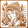 PET Hollow Out Drawing Painting Stencils DIY-WH0405-0070-1