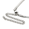 Colorful Rhinestone Saint Benedict Pendant Necklaces LS-NJEW-G123-01P-4