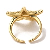 Rack Plating Brass Cuff Rings for Women RJEW-G325-04A-G-3