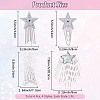 4Pcs Cloth Star PATC-CY0001-08B-2