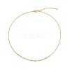 Cubic Zirconia Column Pendant Necklace with Brass Cable Chains LS-UU3534-1-1