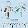Synthetic & Natural Gemstone Bullet Keychain KEYC-NB0001-43-2