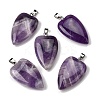 Natural Amethyst Pendants G-F820-04P-06-1