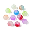 400Pcs 8 Colors Baking Paint Imitation Jade Glass Round Bead Strands DGLA-FS0001-09-2