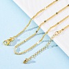 Brass Curb Chains Necklaces for Women NJEW-D302-09G-1