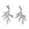 Non-Tarnish 304 Stainless Steel Pendants STAS-R122-08P-2
