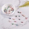 40Pcs 10 Colors PVD Vacuum Plating 304 Stainless Steel Enamel Links/Connectors STAS-SZ0001-50-4