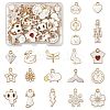 40Pcs 20 Styles Alloy Enamel Pendants ENAM-FS0003-32-1