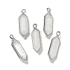 Natural Quartz Crystal Faceted Double Terminal Pointed Pendants G-G181-05P-04-1