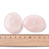 Oval Natural Rose Quartz Compass Display Decorations G-G301-02B-3