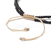 Adjustable Natural Cowrie Shell Beaded Braided Anklets AJEW-AN00686-03-4