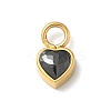 Ion Plating(IP) 304 Stainless Steel with Rhinestone Charms STAS-G351-14G-01-1