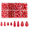 186Pcs 4 Styles ABS Plastic Beads KY-WR0001-08-1