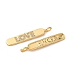 Brass Micro Pave Clear Cubic Zirconia Pendants KK-B160-31G-2