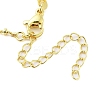 Brass Micro Pave Clear Cubic Zirconia Satellite Chain Locket Pendant Necklaces for Women LS-NJEW-M009-03G-A-4