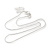 Brass Box Chain Necklaces for Women NJEW-M045-02P-1