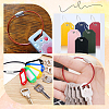 36Pcs 18 Styles Rubber Cover Stainless Steel Wire Cable Keychains FIND-SC0013-72-4