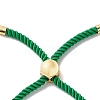 Half Finished Twisted Milan Rope Slider Bracelets FIND-G032-01G-08-6