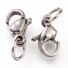 Tarnish Resistant 304 Stainless Steel Lobster Claw Clasps STAS-G240-01A-P-3