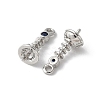 Brass Micro Pave Cubic Zirconia Peg Bails Charms KK-D324-26P-3