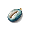 304 Stainless Steel Enamel Pendants STAS-B102-07D-2