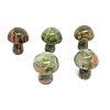 Natural Unakite Healing Mushroom Figurines PW-WG12900-14-1