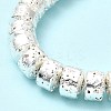 Electroplated Natural Lava Rock Beads Strands G-G984-12S-4