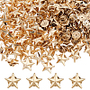 100Pcs Alloy Star Brooch JEWB-FH0002-51G-1
