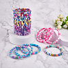 Handmade Polymer Clay Heishi Surfer Stretch Bracelets Set BJEW-SW00099-05-2