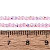 Transparent Glass Beads Strands EGLA-N028-01A-A11-5