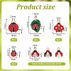56pcs 7 styles Alloy Pendants DIY-PH0001-12-2