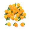 Dyed Natural Agate Orange Charms X-G-U025-07G-1