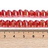 Electroplate Transparent Glass Beads Strands EGLA-B011-08A-AB01-4