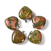 Natural Unakite Pendants GG-CBAA0EE-04P-02-1