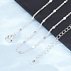1MM Brass Cable Chain Necklace for Women Men KK-P302-02S-4