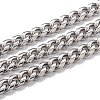 304 Stainless Steel Cuban Link Chain STAS-B019-02A-P-1