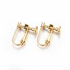 Ion Plating(IP) 304 Stainless Steel Clip-on Earring Findings LS-STAS-H467-04G-1
