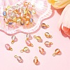 40Pcs Gradient Color Resin Pendants PALLOY-FS00029-8
