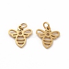 Ion Plating(IP) 304 Stainless Steel Pendants X-STAS-E185-09G-1