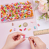 300Pcs Opaque Acrylic Kitten Beads MACR-ME0001-09-3