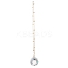 Glass Round Window Hanging Suncatchers HJEW-JM04522-01-4