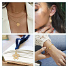 40Pcs 10 Styles Iron Rhinestone Pendants IFIN-TA0001-60-8