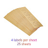Plastic Self Adhesive Gold Foil Embossed Stickers DIY-WH0211-063-3