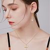 20Pcs 2 Style Rack Plating Brass Micro Pave Clear Cubic Zirconia Pendants KK-FH0004-22-7
