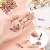 Glass Bottle Pendants CRES-NB0001-07-3