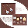 DIY Blank Square Pendant Making Kit DIY-UN0005-45-5