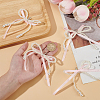 4Pcs Plastic Imitation Pearl & Ribbon Bowknot Pendant Decorations DIY-HY0002-10B-3