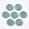 Painted Wood Charms WOOD-T021-16E-1